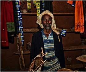 Yusuf Abdi Farrah within his shop